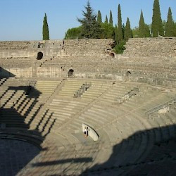 Augusta Emerita, Theater, seats