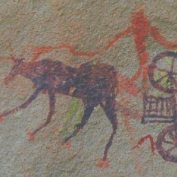 Tina Nivin, Garamantian rock painting of a chariot