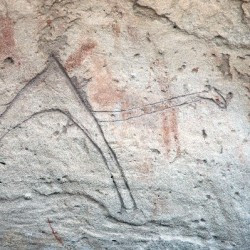Wadi Imla, Dromedary, cut into an older work of art