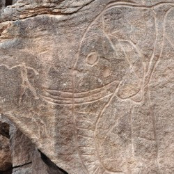 Wadi Mathendous, Small hunter, big elephant