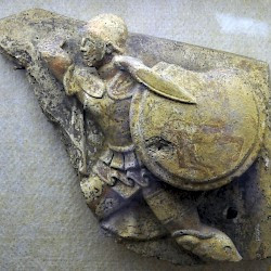 Satricum, Temple II, Relief of an Amazon