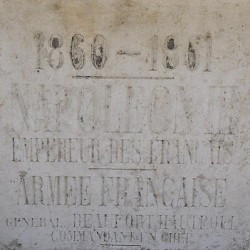 Nahr al-Kalb, Inscription commemorating Napoleon III