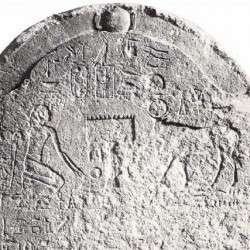 Saqqara, Serapeum, Stela of Cambyses venerating the Apis