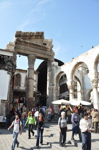 Damascus, Temple of Jupiter, Outer court with Propylees