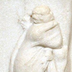 Alexandria, Relief of the Apotheosis of Homer, Middle Tier, Polyhymnia