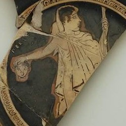Olympia, Plate with Perseus