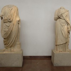 Olympia, Two Roman statues