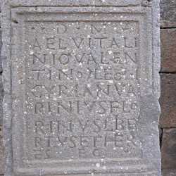 Bosra, Tombstone of centurio Aelius Vitalinius Valentinus of III Cyrenaica