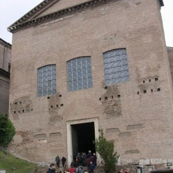 Rome, Forum Romanum, Curia Julia, Façade