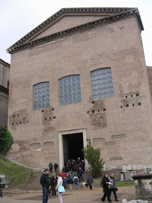 Rome, Forum Romanum, Curia Julia, Façade