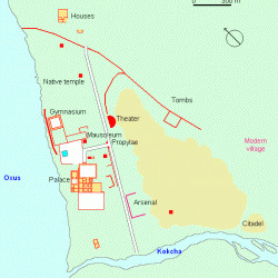 Ai Khanum, Map