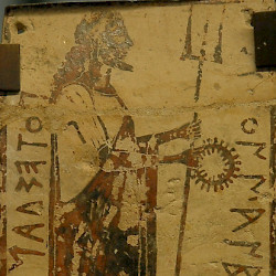 Corinth, Small painting of Poseidon
