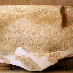 Corinth, Inscription recording a Roman transport across the isthmus