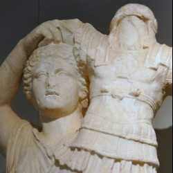 Apollonia, Relief to commemorate the battle of Actium