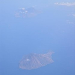 The Aeolian Islands from the air