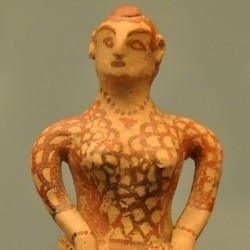 Sparta, Mycenaean figurine of a woman