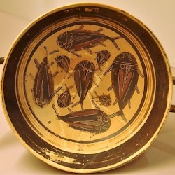 Sparta, Laconian bowl decorated with fish