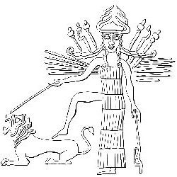 Arbela, Ishtar (drawing)