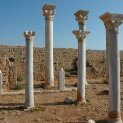 Apollonia,Central basilica, Columns