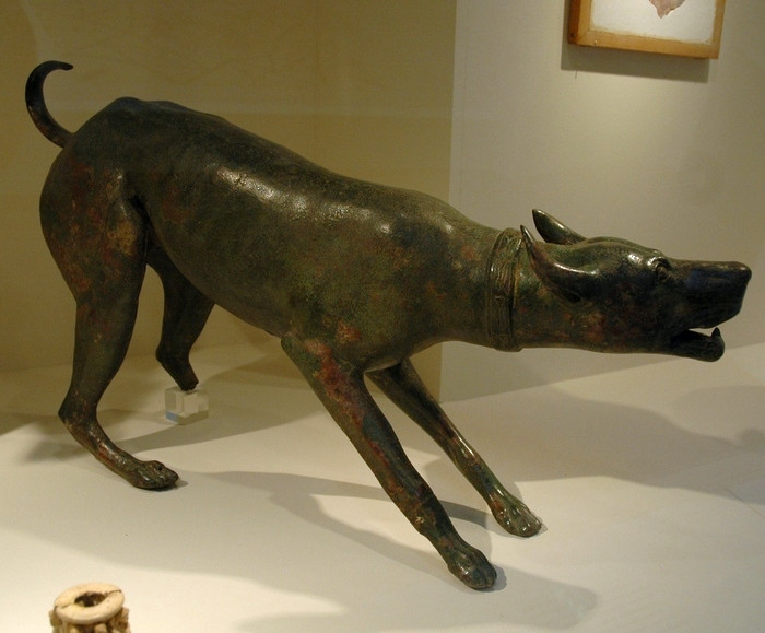 Volubilis, Sculpture of a dog