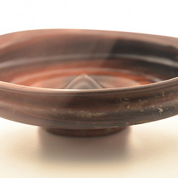 A red-colored dish