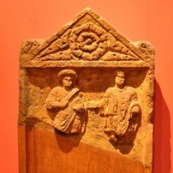 Heerlen, An Ubian couple on a tombstone