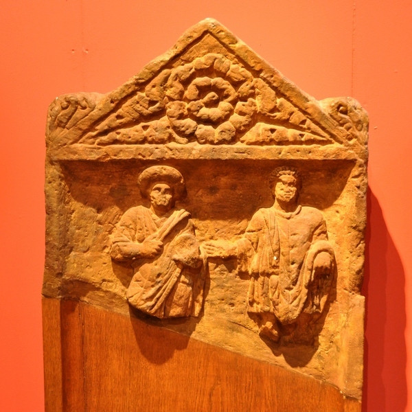 Heerlen, An Ubian couple on a tombstone