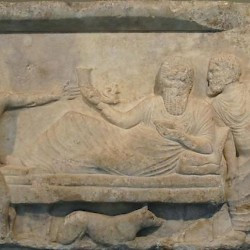Xanthus, Tomb of the Nereids, Symposium scene