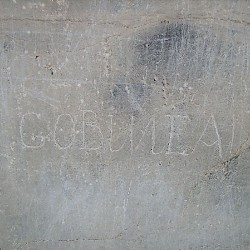 Persepolis, Gate of All Nations, Signature of Gobineau