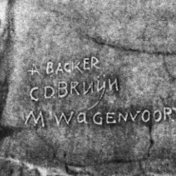 Persepolis, Gate of All Nations, Signature (fake) of Wagenvoort