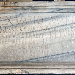 Velitrae, Tomb of Varius Marcellus, Latin inscription