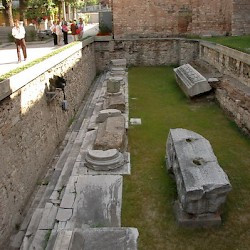 Constantinople, Hagia Sophia, remains of the Theodosian church