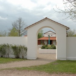 Reconstruction of the sanctuary at Cuijk with the Maastricht propylaea