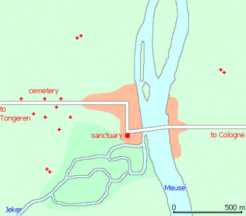Maastricht, Map of the Roman town