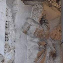 Rome, Arch of the Bankers, Dionysus (?) with cornucopia