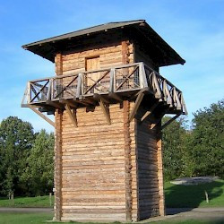 Vechten, Reconstruction of a Roman watchtower