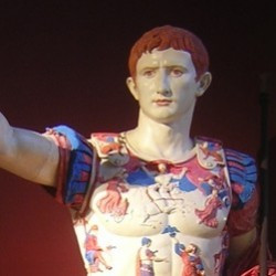 Reconstruction of the statue of Augustus from Primaporta