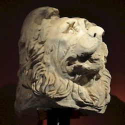 Limyra, Ptolemaion, Statue of a lion, head
