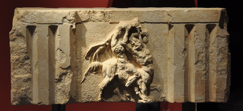 Limyra, Ptolemaion, Metope with a Centauromachy