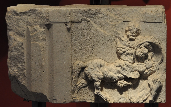 Limyra, Ptolemaion, Metope with a Centauromachy