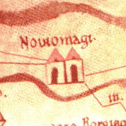 Peutinger map: Noviomagus, Arenacum, Ceuclum
