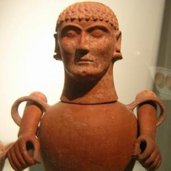 Etruscan urn