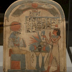 Thebes, Wooden tomb stele of Pamaaf