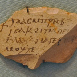 Thebes, Sahidic ostracon