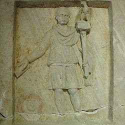 Constantinople, Forum of Theodosius, Tombstone of an aquilifer of II Adiutrix