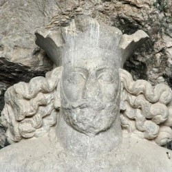 Bishapur, Cave of Shapur, Portrait of Shapur I