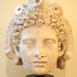 Alexander the Great with an elephant's skin