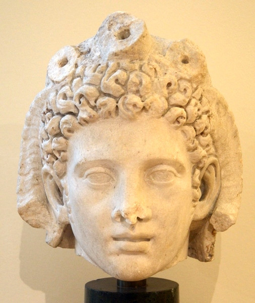 Alexander the Great with an elephant's skin