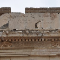 Ephesus, Agora Gate, inscription mentioning Agrippa, Julia, and a local leader named Mithridates